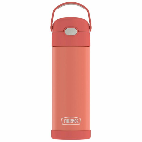 Thermos 16-Ounce FUNtainer Vacuum-Insulated Stainless Steel Bottle with Spout (Apricot) F41101AP6